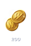 Accumulate 200 coins